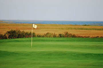 Seaview Bay Golf Course wetlands and golf green.