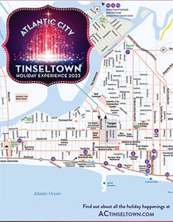 Atlantic City Tinseltown Holiday Experience Map