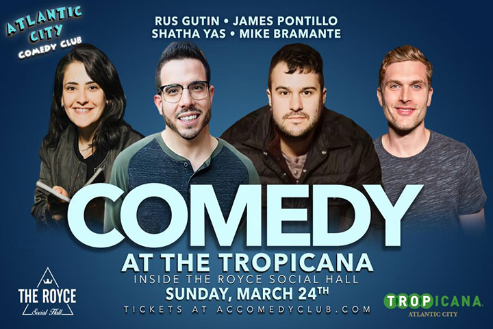 Sunday Night Comedy at the Tropicana ft. Shatha Yas, James Pontillo ...