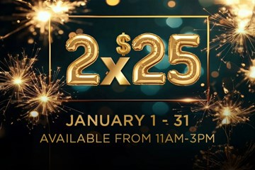 Hard Rock Cafe lunch special offer 2 for $25 January 1-31 available from 11am-3pm